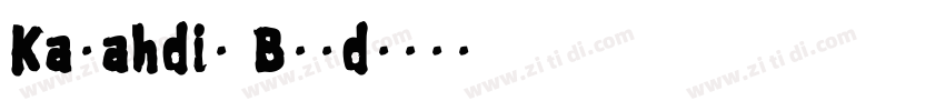 Katahdin Bold字体转换